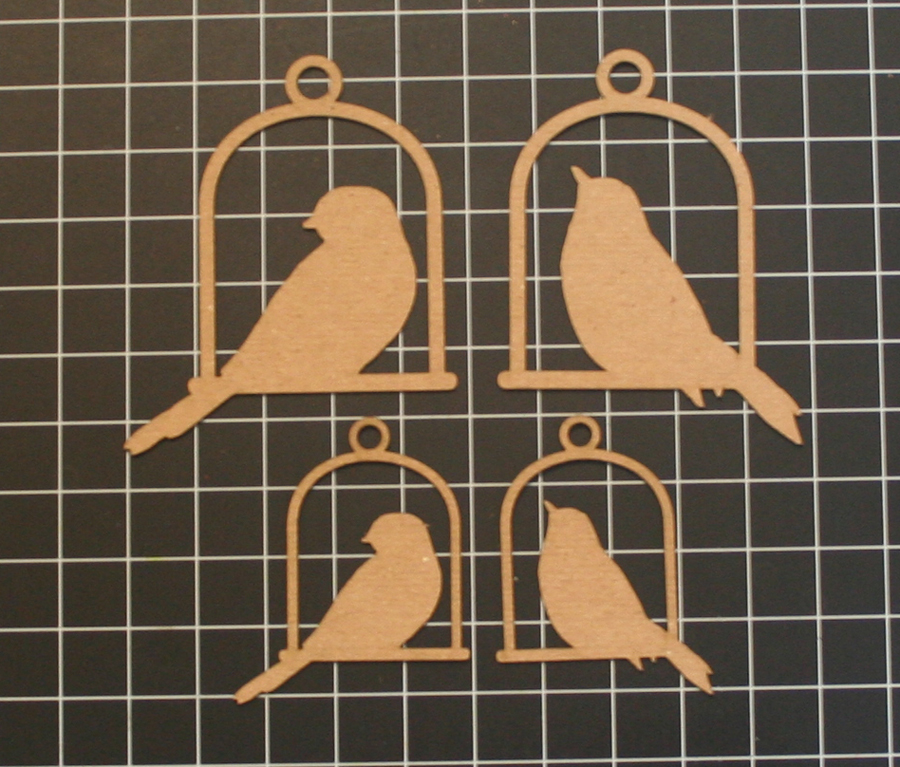 Bird on a Swing Shape Set - Click Image to Close