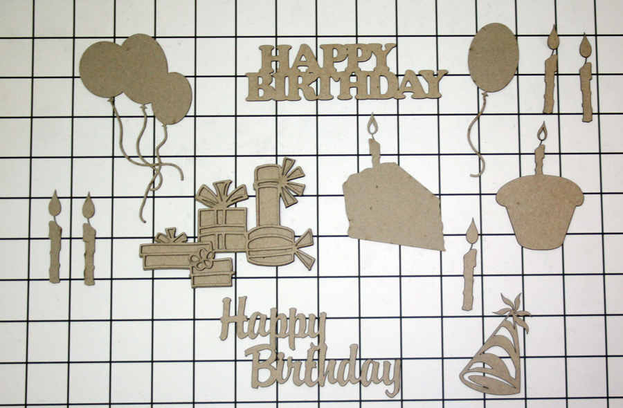 Birthday Shape Set - Click Image to Close