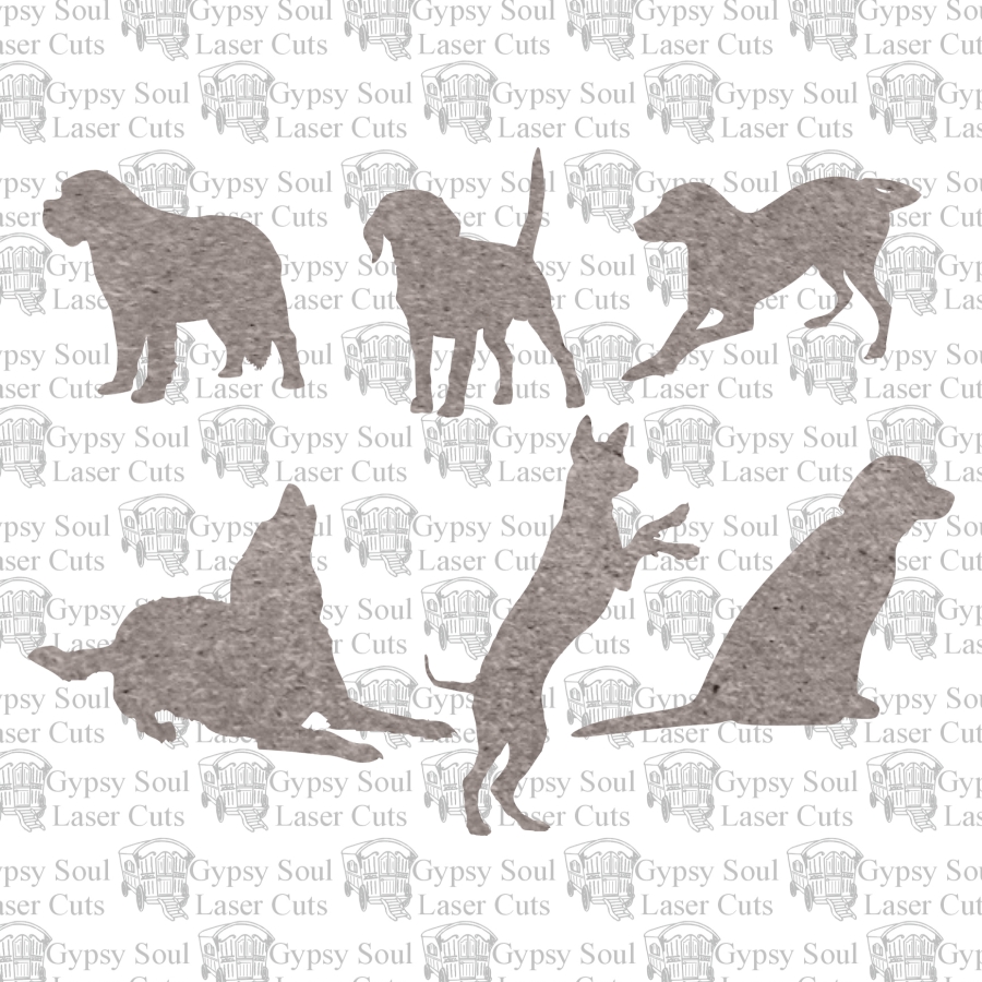 Dogs Silhouettes - Click Image to Close