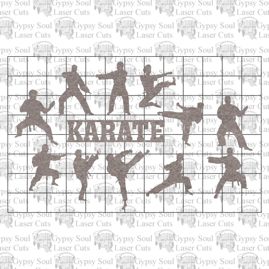 Karate Shape Set - Click Image to Close