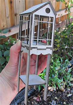 Miniature Greenhouse with Stand - Click Image to Close