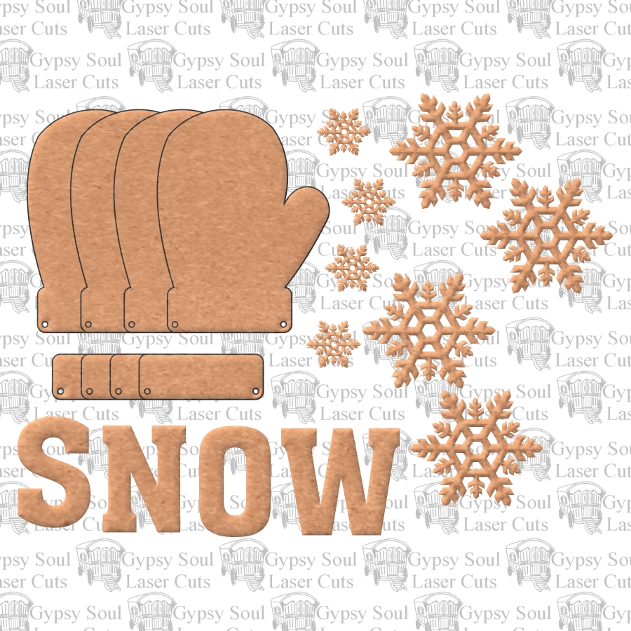 Mitten SNOW Banner Kit - Click Image to Close