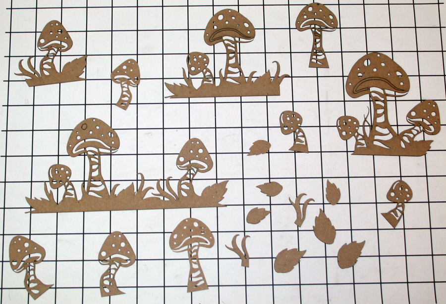 Mushrooms Shape Set - Click Image to Close