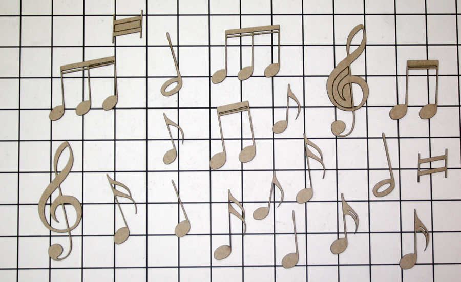Music Symbols Shape Set - Click Image to Close