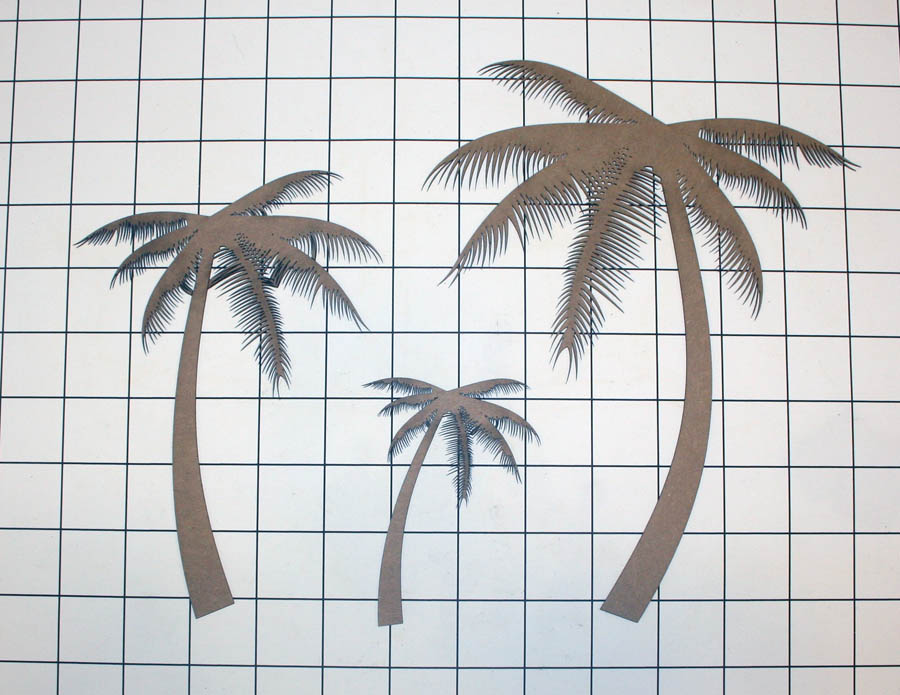 Palm Trees Shape Set - Click Image to Close