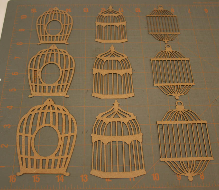 Ornamental Birdcages Shape Set - Click Image to Close
