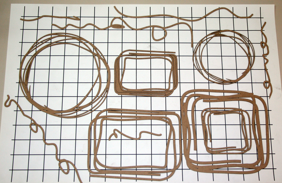 Scribbled Frames and Lines