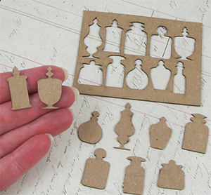 Tiny Apothecary Bottles - Click Image to Close